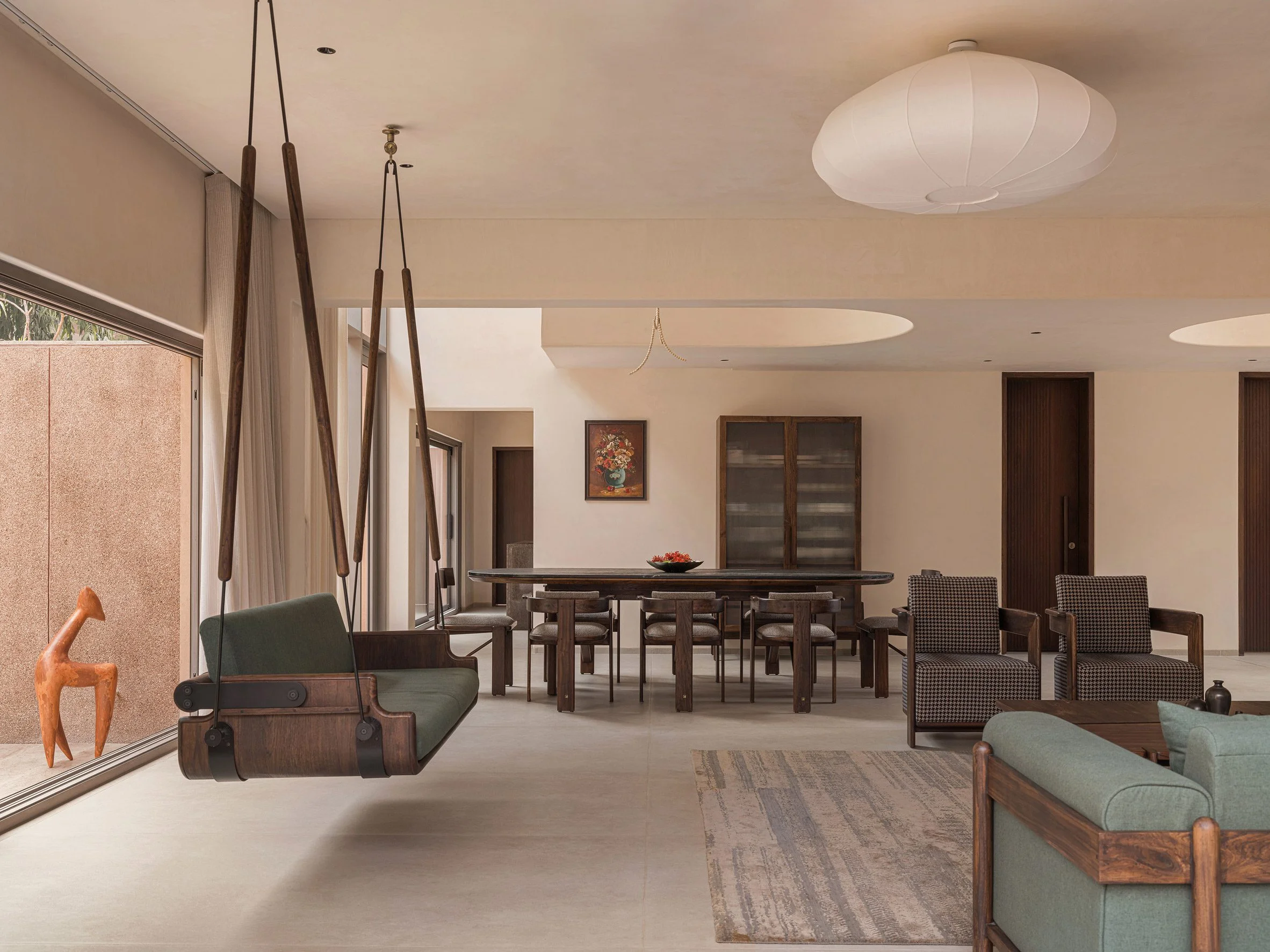 LJ House by Studio Saransh ground floor living space